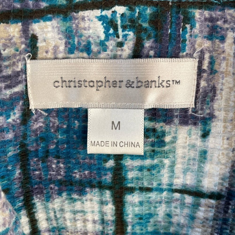 Christopher & Banks Snap Down Top Size M EUC - Picture 7 of 8